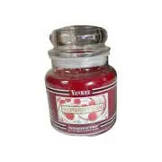 YANKEE CANDLE Raspberry Cream 14.5 oz Black Band Label Jar RARE HTF Scent