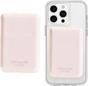 Kate Spade New York Magnetic Flip Phone Wallet/Card Holder - Compatible with MagSafe Wallet - That Sparkle Pink