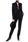 Saint Laurent YSL Women Tweed Sequins Black Trouser Pants Size 10 / 42 NWT $1650