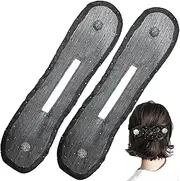 2Pcs Hair Bun Maker for Women, Hair Donut Lazy Hairpin Tool Foam Sponge Buns Magic Hair Updo Accessories Twister for Girls