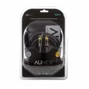 New Aunex AE-RCA12 Elite Series 2-CH Premium Twisted 12ft RCA Interconnects 1YR