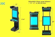 BLUE Stand 360 Rotate Clip Tripod Clamp Holder for SmartPhone iPhone Samsung