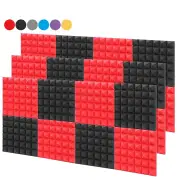 8Pcs High Density Soundproof Foam Egg Profile Sound Absorbent Foam Acoustic Panel Noise Absorption File for KTV Audio Ro