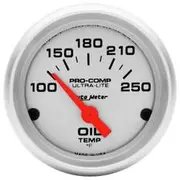 Autometer Ultra Lite Oil Temp Gauge Electric - 150 - 250 F, 2 1/16 Inch, Short Sweep, AU4347