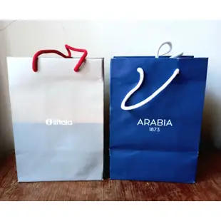 芬蘭品牌 2件組 iittala + arabia 紙袋 禮物袋 手提袋 北歐 芬蘭設計 禮盒 提袋 伊塔拉
