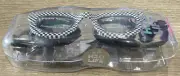 H2O LIFE Black & White Checker NO LEAK Swim Goggles ADJUSTABLE STRAP Kid's NEW