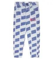 [Bobo Choses] Bobo Choses Checkerboard denim pants Y 10 blue