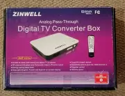 Zinwell Analog Pass-Through Digital TV Converter Box ZAT-950A - New
