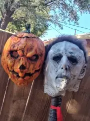 Michael Myers X Season Of The Witch Evil Pumpkin Mask - Latex Halloween Masks x2