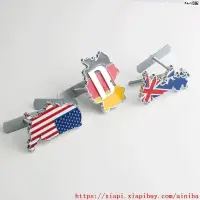 在飛比找蝦皮購物優惠-適用於美國旗德國旗英國旗中網標 汽車改裝地圖國旗金屬貼標 中