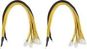 6Pin Connector Server Power Supply Cable PCIe Express for Antminer S9 S9I Z9 for P3 P5 Support Miner PSU Cable(2pcs)