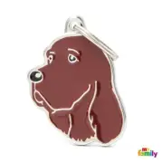 My Family Friends Id Dog Tag Irish Setter Cute Dog Name Id Tag Charm