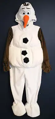 New Disney Store OLAF Frozen Plush Snowman Costume Kids S 5/6