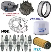 Tune Up Kit Filters Cap Spark Plugs Wire For CHEVROLET CORVETTE V8 5.0L 1980