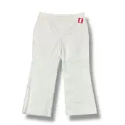 NWT Spanx Womens Pants Extra Large White Kick Flare Pull On