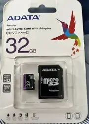 NEW SEALED Adata 32GB MicroSD Class10 Memory Card Micro 64 GB SD Adapter Reader