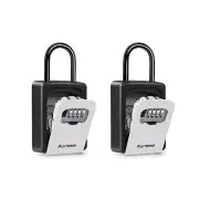 Puroma Key Lock Box Waterproof Combination Lockbox Portable Resettable Wall M...