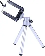 CONGARTENO Portable Tripod Stand Holder with Phone Clamp for Cameras and Smartphones Lightweight Section Legs for Outdoor and Travel Photography