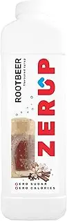 Zerup Zero Sugar Root Beer / Sarsaparilla Flavoured Syrup 1L Bottles, Sugar Free Syrup, Root Beer / Sarsaparilla Flavour Drink Mix, Low Calorie Flavourings for Milk Shakes, Cocktails, Teas, Gluten Free, Keto Friendly, Halal