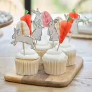 Hop Hop Hooray Easter Cupcake Toppers 12pk