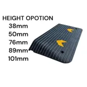 Elevated Threshold Rubber Ramp Anti-Slip Surface 6 Height Options38 50 76 89 101