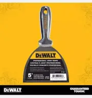 DEWALT 5" Joint Knife Putty Paint Scraper One-Piece Stainless Steel Lifetime