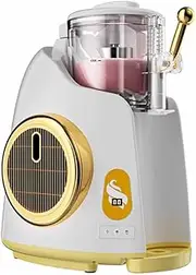 Electric Ice Cream Maker, 800ML Mini Fully Automatic Soft Ice Cream Machine, Frozen Yogurt Maker, Countertop Soft Serve Machine, for Restaurants Dessert Shops, Coffee Shops