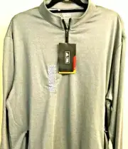 NEW w/ TAGS MEN'S XL ADIDAS CLIMALITE PULLOVER Gray 1/4 Zip Golf Jacket