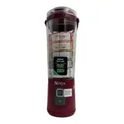 Ninja Blast 18oz Portable Blender with Flat Lid and Blade Cover-Cranberry-NEW