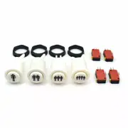 HAPP Arcade games Player Start Push Button 1/2/3/4 P With Microswitch JAMMA MAME