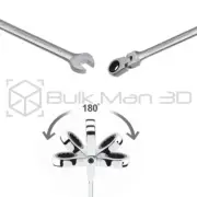 5pcs 8mm/10mm Metric Ratchet Combination Spanner Flexible Open End Wrench