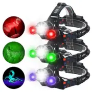 Red/Green/Purple White LED Light Headlamp Head Light Predator Hunting Torch Lamp
