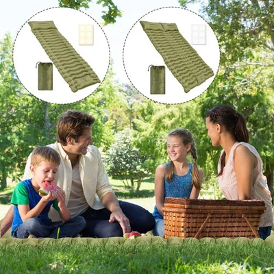 Double Sleeping Pad Portable Inflatable Sleeping Mat with Storage Bag Kit tyCvC