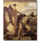 Frederick Leighton Angel Tile Mural PT05364. 40 x 48 (30) 8x8 tiles