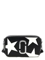 [Marc Jacobs] Marc Jacobs-The Star Patchwork Snapshot Borse A Tracolla Bianco/Nero-Donna OS