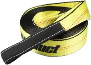 Recovery Tow Strap 2In X 20Ft Heavy Duty 20,000 Lbs Break Strength, Use for