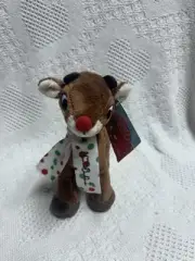 NEW, RUDOLPH THE RED-NOSED REINDEER 7" PLUSH Dan Dee Plush