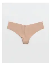 [Aerie] Smoothez No Show Thong Underwear in Sands