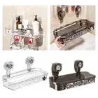 Shower Organizer with Suction Cup, Shower Caddy, Perforation, Wall Shelf,