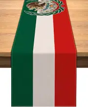 Mexico Independence Day Table Runner Viva Mexico Decoration Indoor Outdoor Party