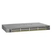 NETGEAR\u00AE 48-Port 380W Gigabit PoE+ Ethernet Smart Managed Pro Switch with 4 SFP Ports GS752TP-200AJS