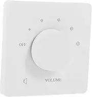 Alipis Speaker Switching Unit Audio Tone Panel Volume Adjustment Knob Easy Install in-Wall Volume Control