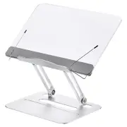 Adjustable Desktop Book Holder with Rotating Base Acrylic Book Stand for Desk
