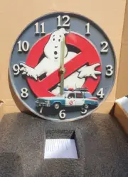 Ghostbusters Logo Battery Operated Wall Clock Brand New in Box
