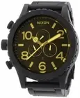 Nixon 51-30 All Black Dial SS Chronograph Quartz Men's Watch A038-1354