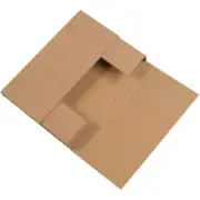 9 5/8" X 6 5/8" X 3 1/2" Kraft Easy-Fold Mailers (50 Per Bundle)