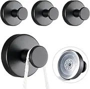 4 Pcs Suction Cup Hooks, Suction Hooks Can Pull up to 11lbs for Bathroom, Kitchen, Toilet, Restroom on Glass,Suction Hook Suitable for Hanging Towels Suction Hooks