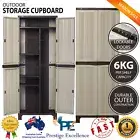Outdoor Storage Cupboard Garden Sheds Tool Cabinet Box Secure Lockable Doors NEW