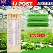 Max-Min Press Thermometer Monitor Tool -50 to 40 Degrees Garden Greenhouse AU