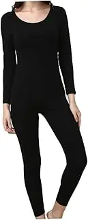 [LIFKOME] 2Pcs Thermal Underwear Set Long Johns Soft Base for Winter Activities Comfortable and Warm for Skiing Hiking Cozy Pajamas Black